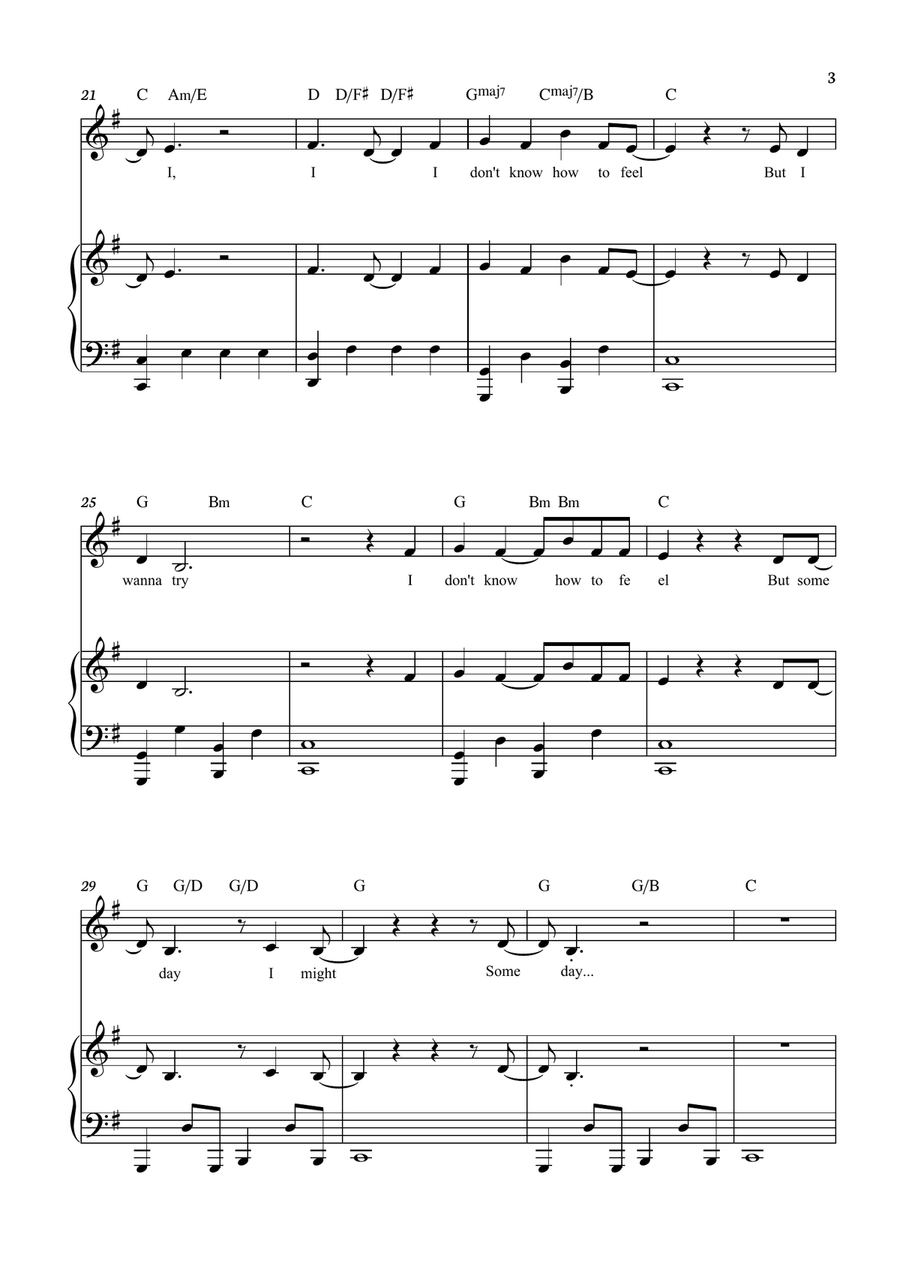 What Was I Made For? What Was I Made For? Piano, Vocal scores gallery preview page 3