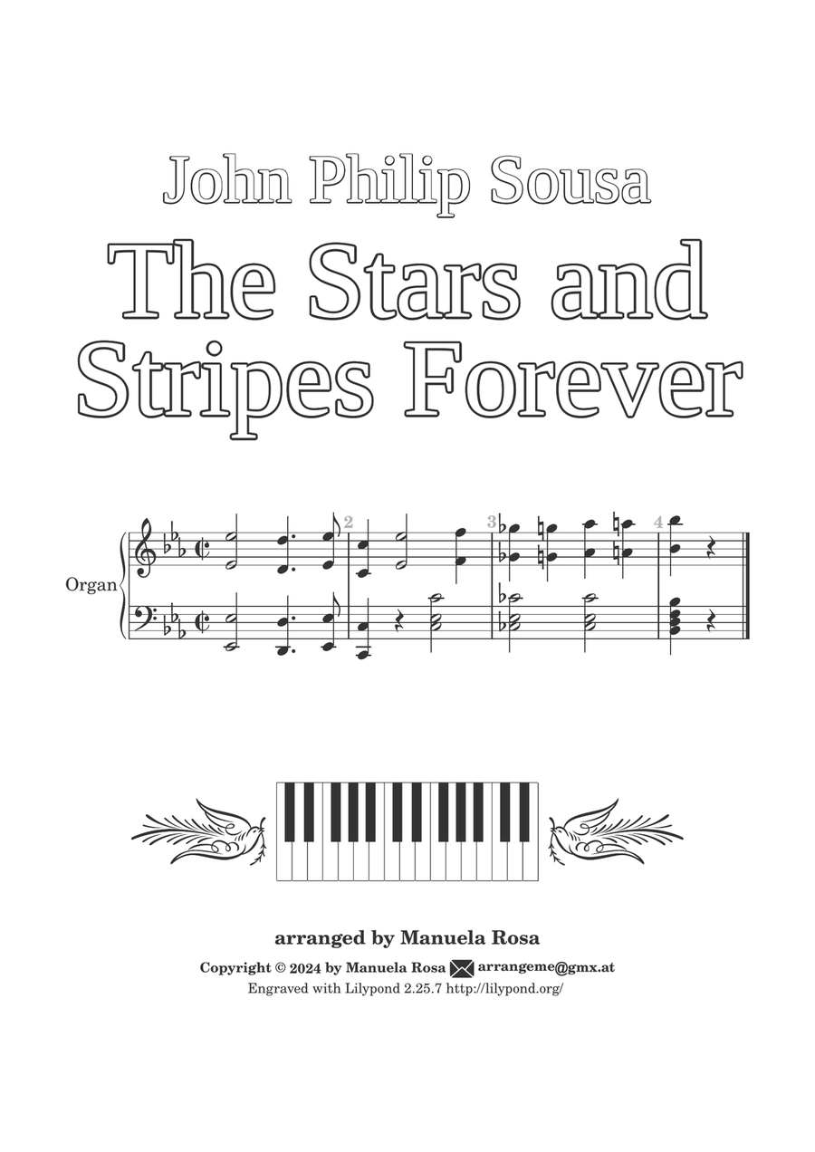 The Stars and Stripes Forever (arranged for organ manualiter) Organ scores gallery preview page 4