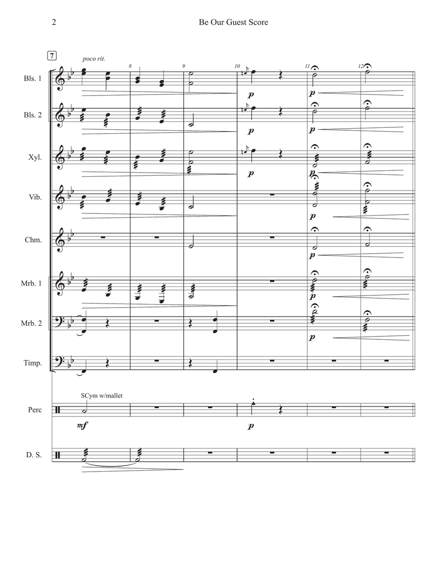 Be Our Guest Percussion Ensemble scores gallery preview page 3