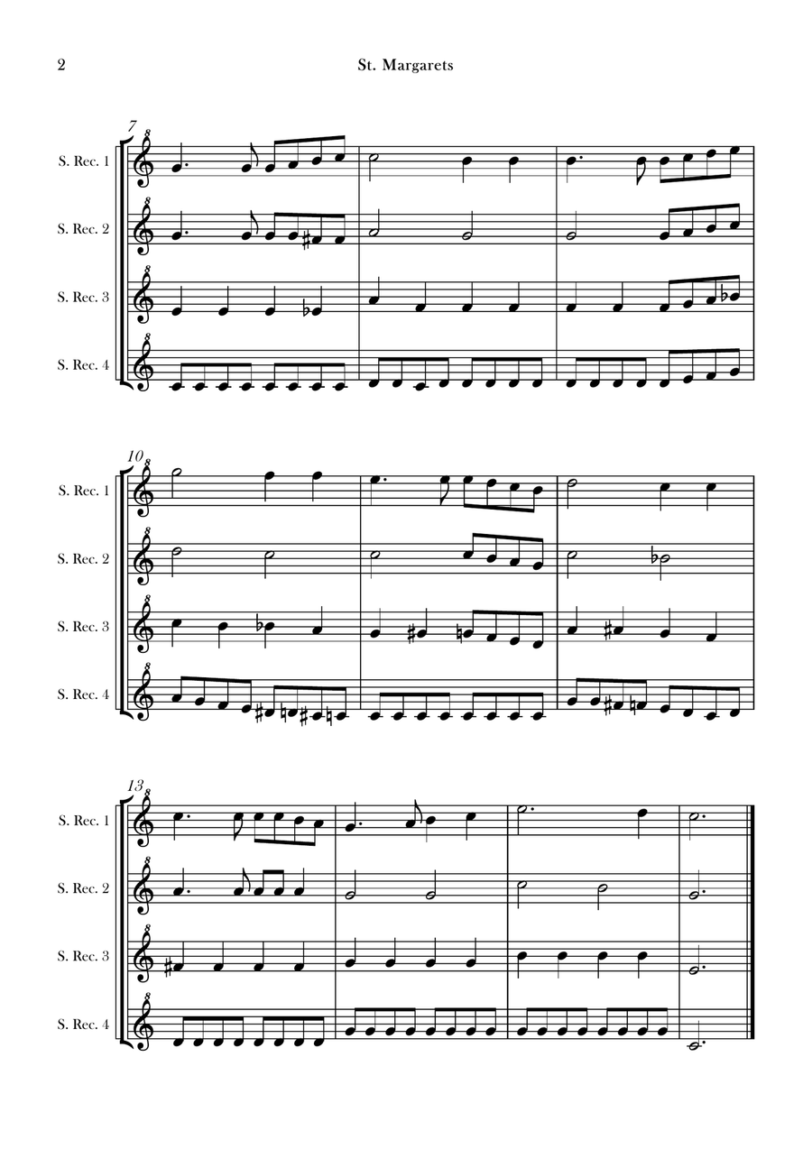 St. Margarets St. Margarets Chamber Music scores gallery preview page 2