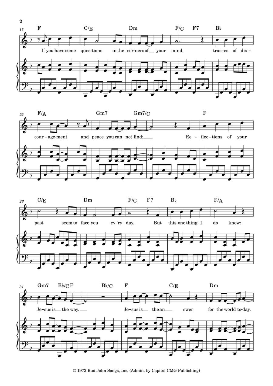 Jesus Is The Answer Jesus Is The Answer A Cappella scores gallery preview page 2