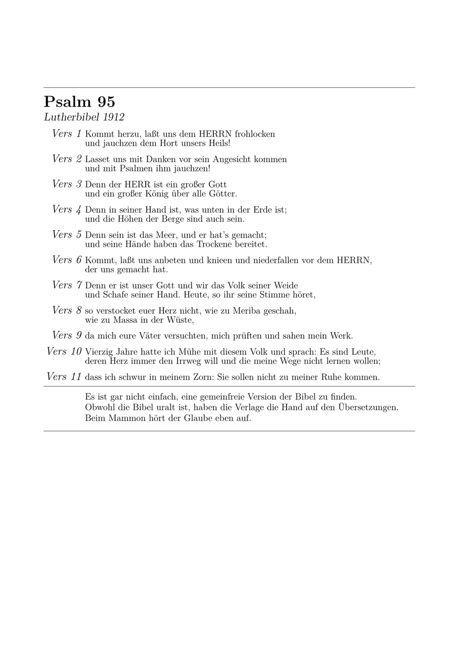 Kommt herbei, singt dem Herrn (Gotteslob 140) Piano Solo scores gallery preview page 3