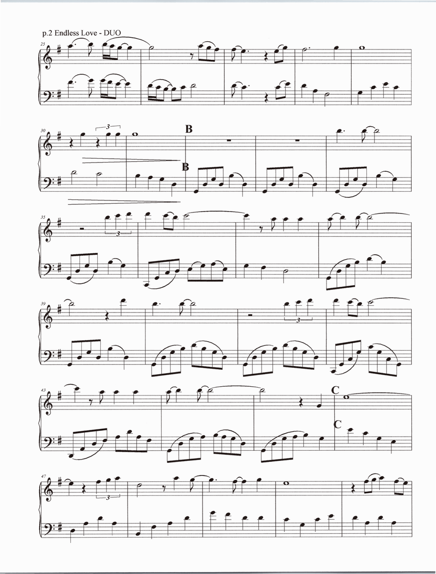 Endless Love String Duet scores gallery preview page 3