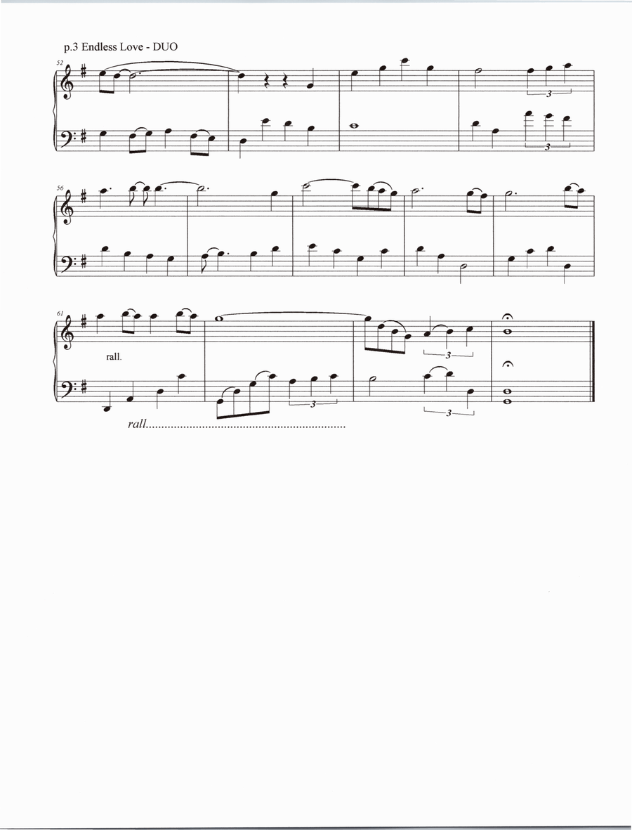 Endless Love String Duet scores gallery preview page 4