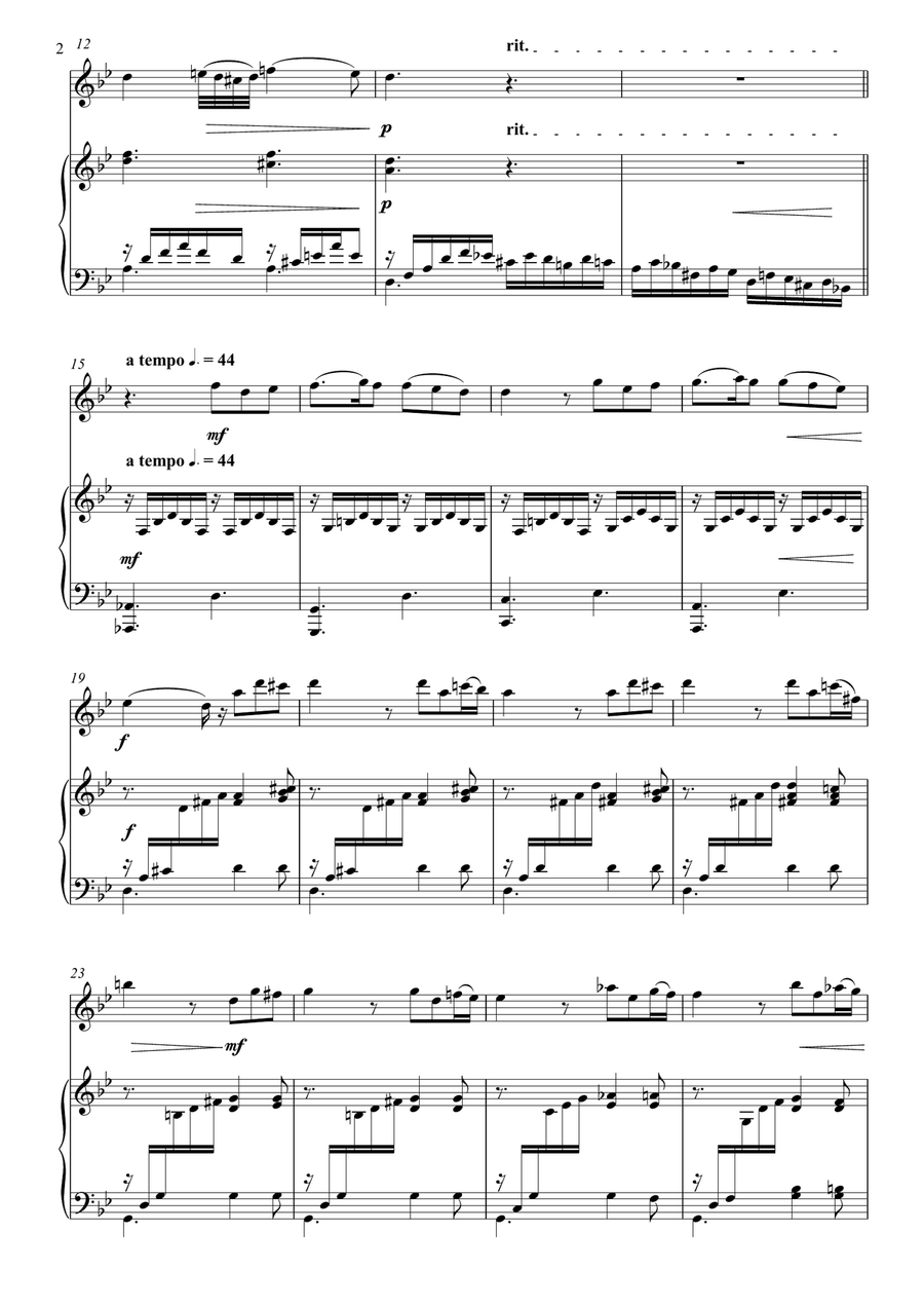 Notturno in G Minor Notturno in G Minor Chamber Music scores gallery preview page 2