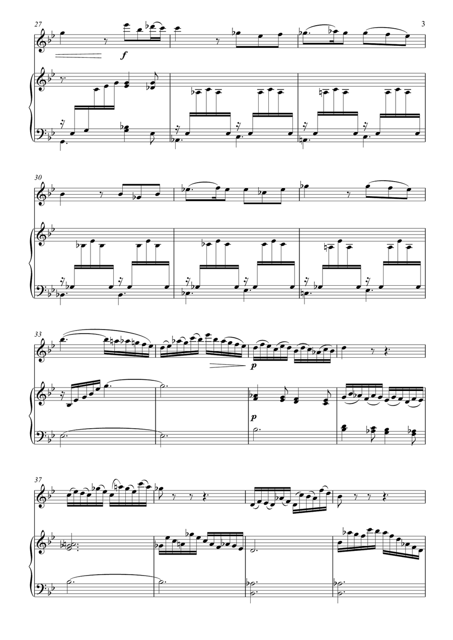 Notturno in G Minor Notturno in G Minor Chamber Music scores gallery preview page 3