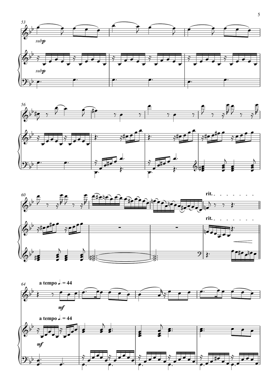 Notturno in G Minor Notturno in G Minor Chamber Music scores gallery preview page 5