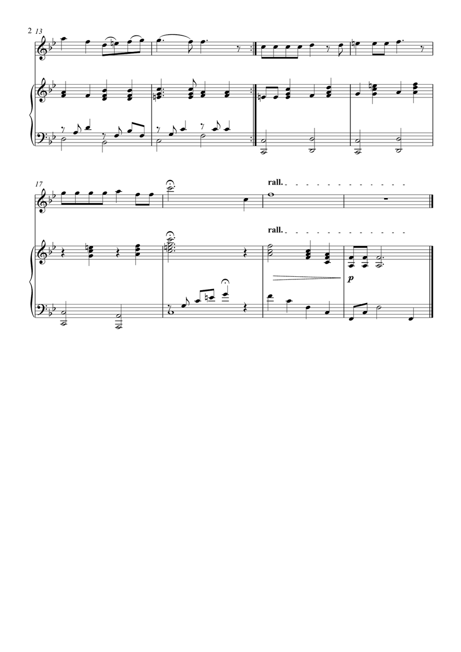 The Pearl Fishers' Duet (Short version) Chamber Music scores gallery preview page 2