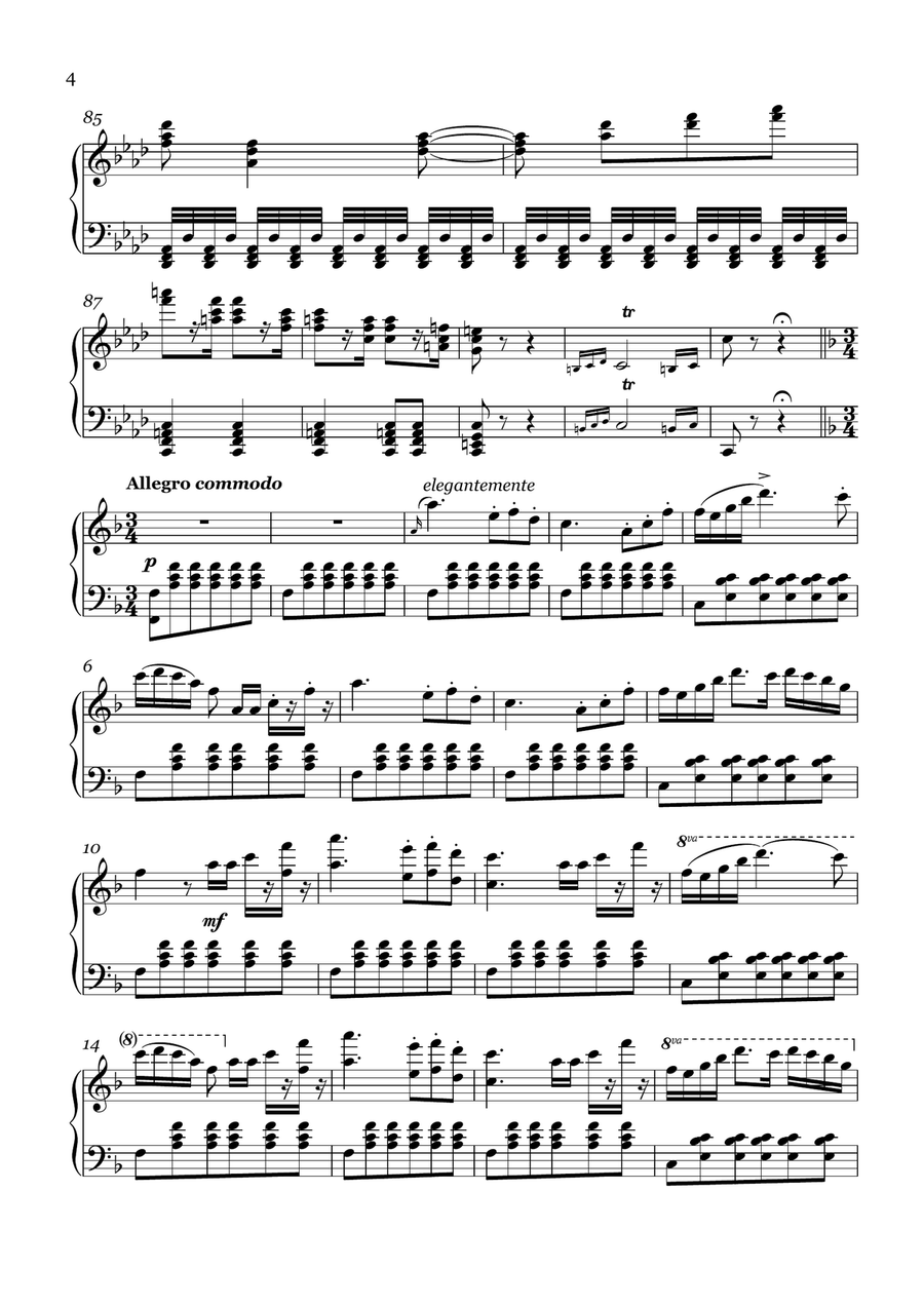 Capriccio for Piano Forte on the Protestant Chorale from 