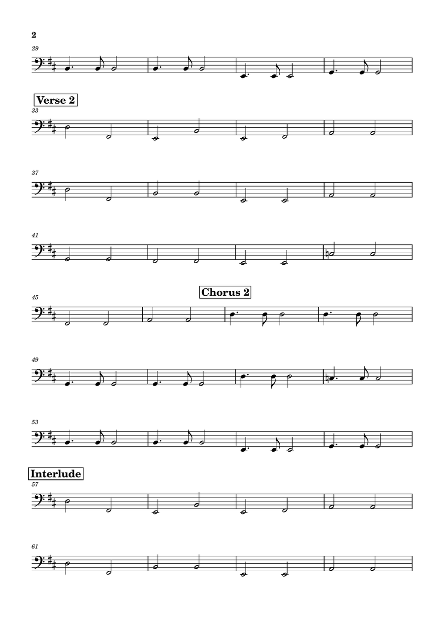 How Deep Is Your Love Double Bass scores gallery preview page 2