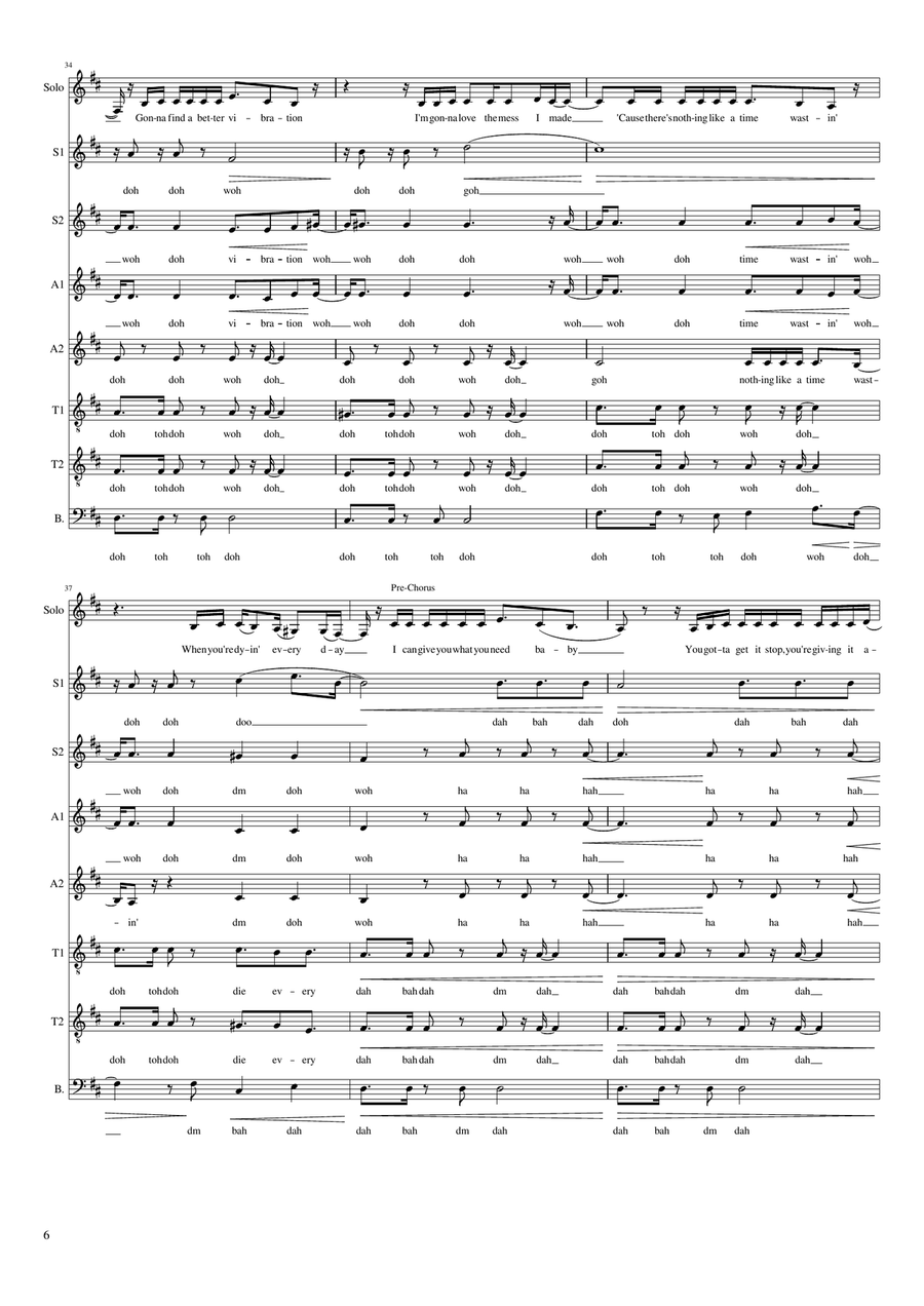 Blame It On The Water Blame It On The Water Divisi scores gallery preview page 6