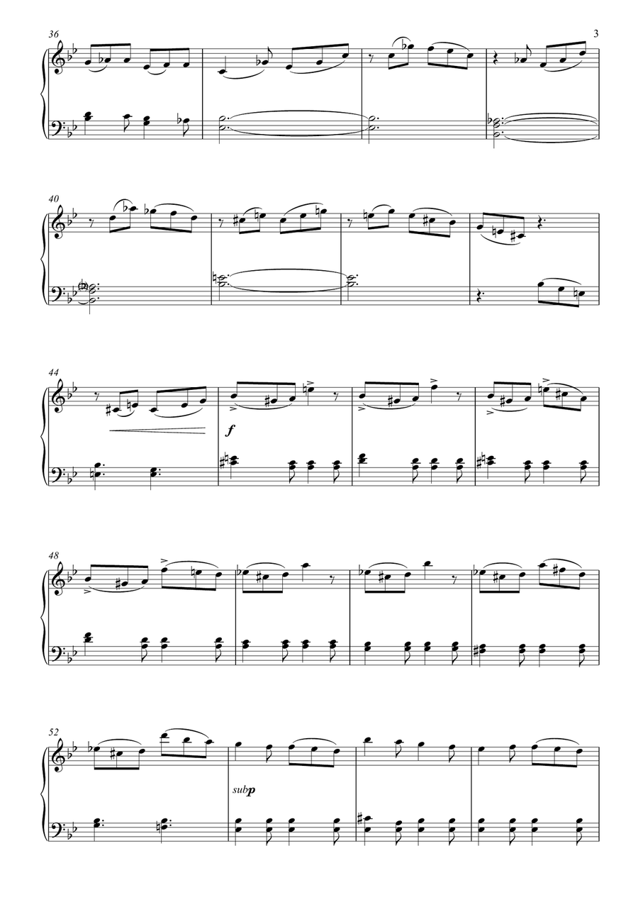 Notturno in G Minor Notturno in G Minor Chamber Music scores gallery preview page 3