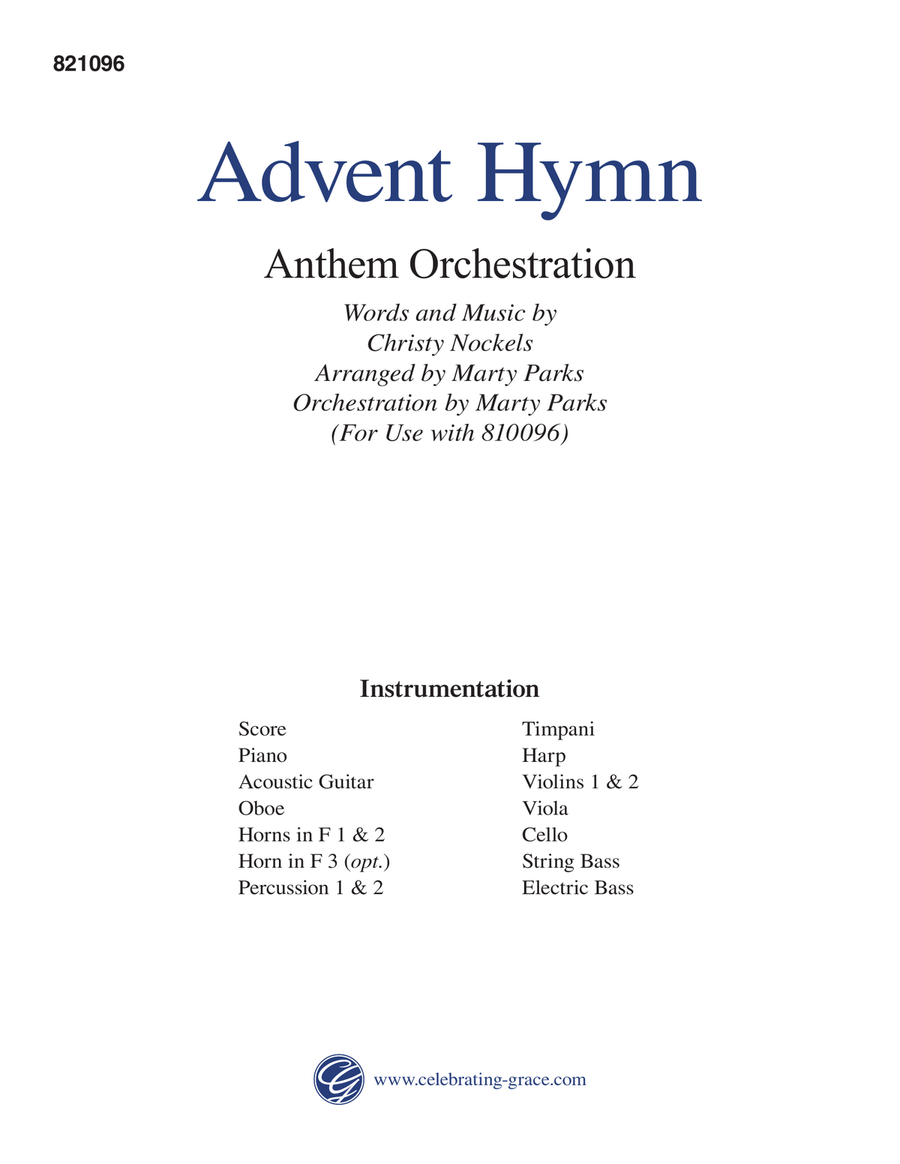 Advent Hymn Orchestration (Digital) 4-Part scores gallery preview page 2