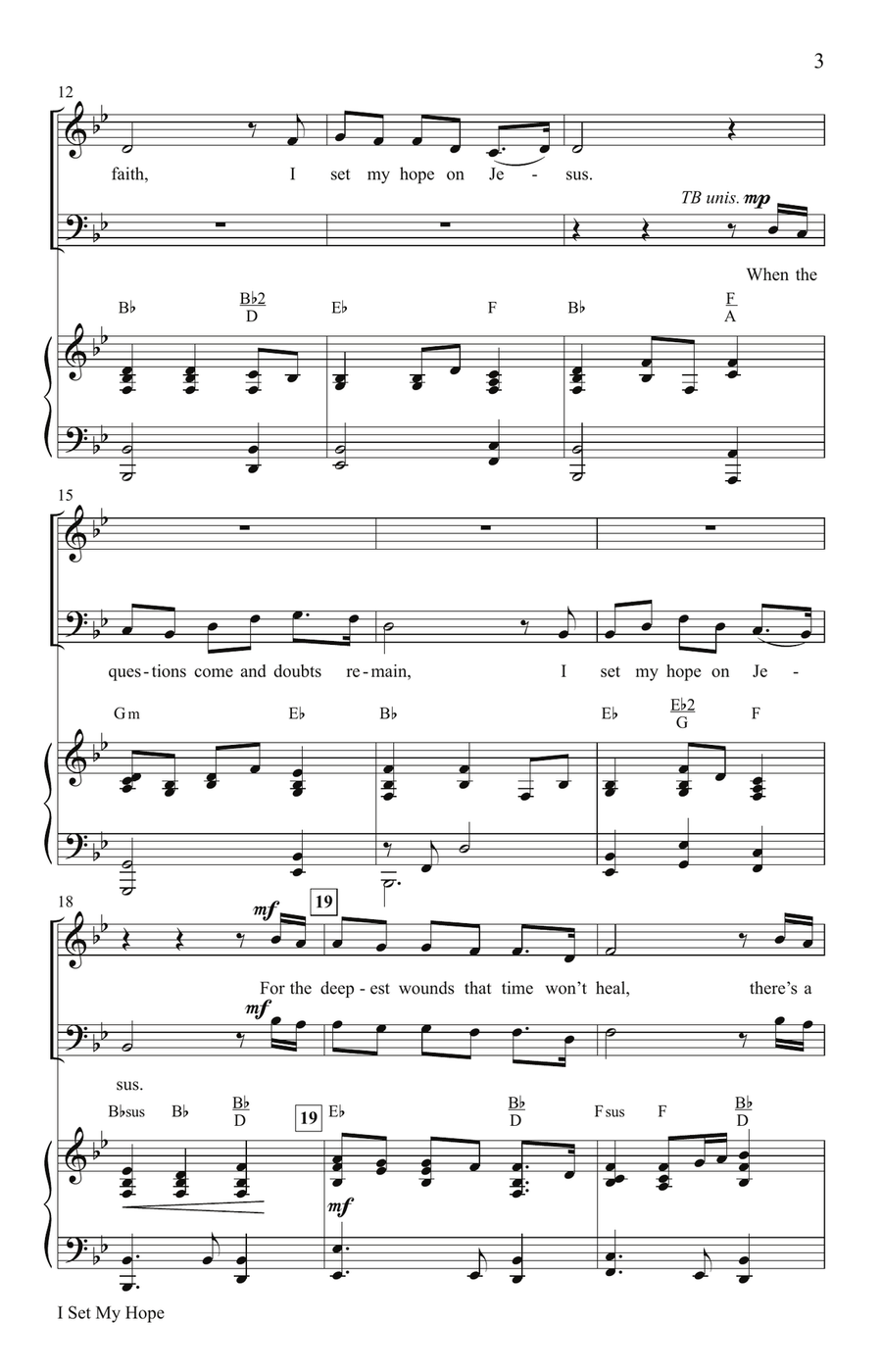 I Set My Hope (Digital) I Set My Hope (Digital) 4-Part scores gallery preview page 3
