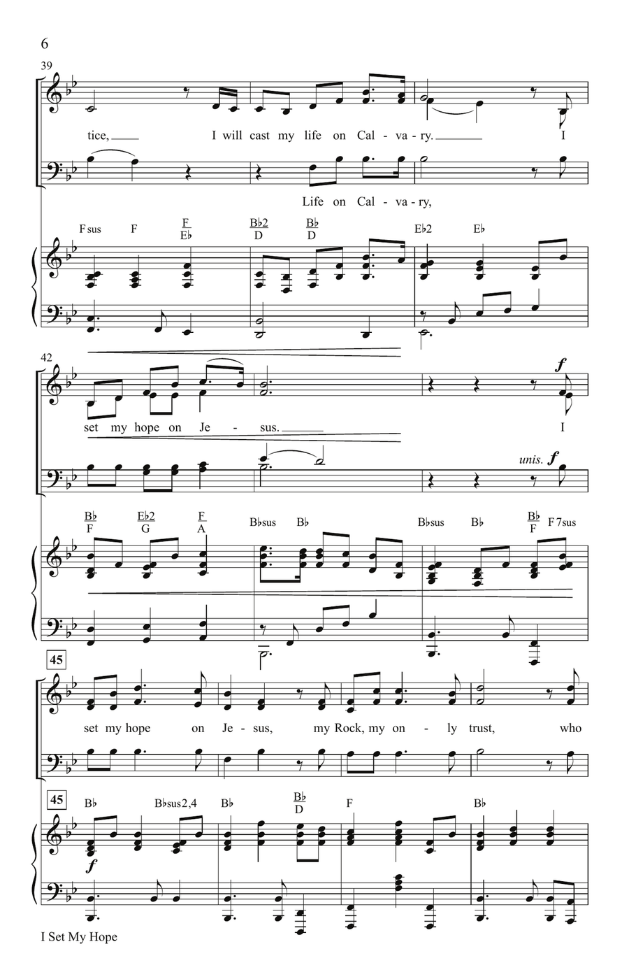 I Set My Hope (Digital) I Set My Hope (Digital) 4-Part scores gallery preview page 6