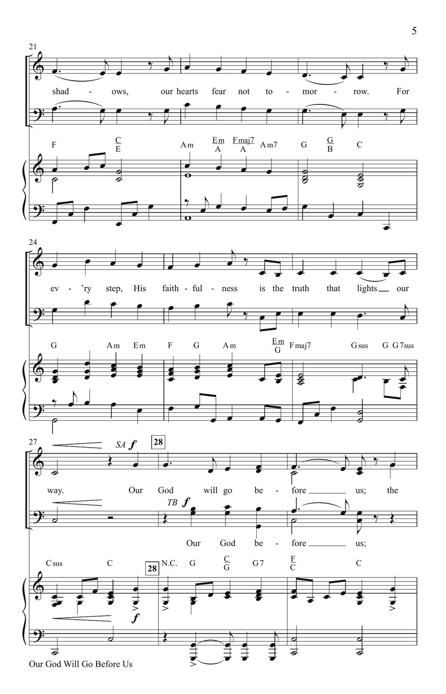 Our God Will Go Before Us (Digital) 4-Part scores gallery preview page 4