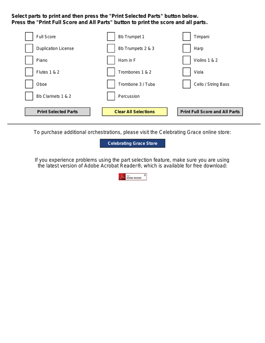 Our God Will Go Before Us Orchestration (Digital) 4-Part scores gallery preview page 1