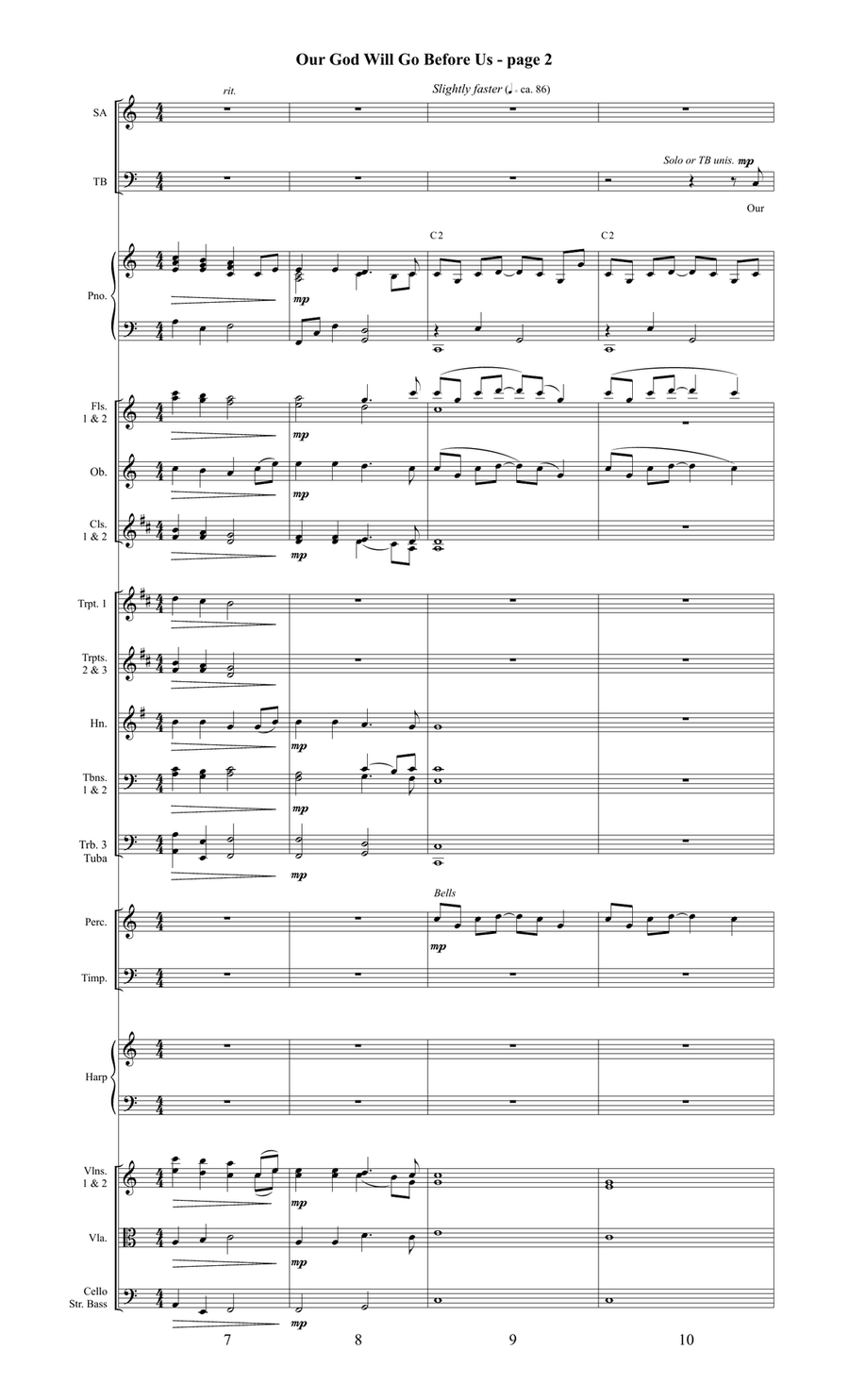 Our God Will Go Before Us Orchestration (Digital) 4-Part scores gallery preview page 4