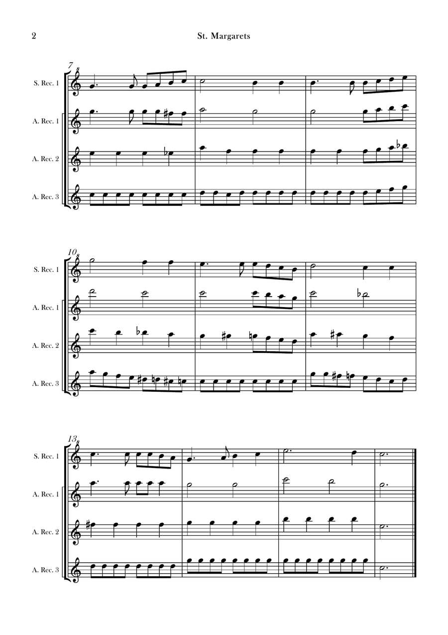 St. Margarets St. Margarets Chamber Music scores gallery preview page 2