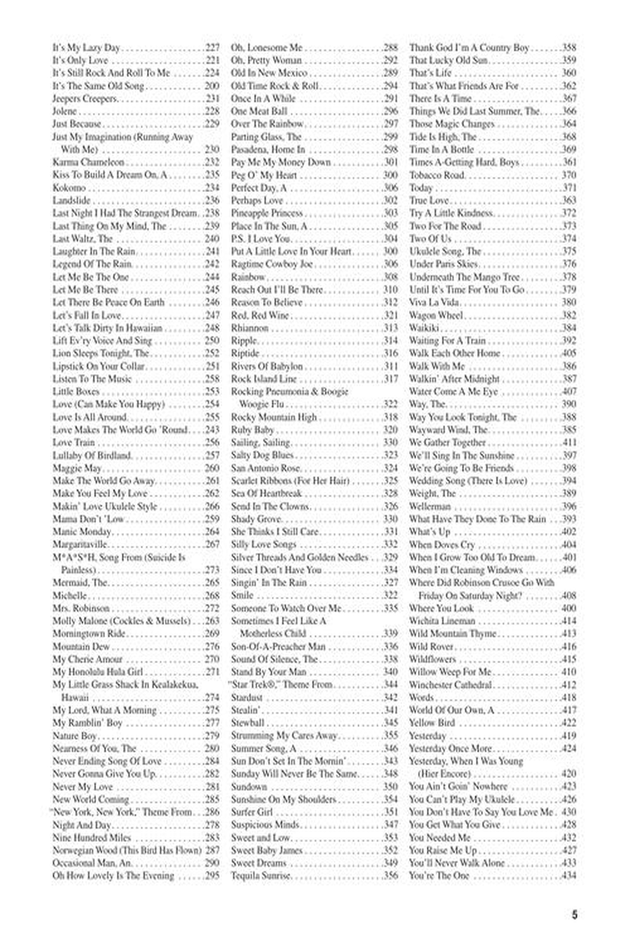 The Daily Ukulele – Another Year Piano scores gallery preview page 4