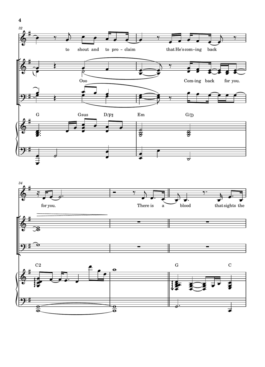 Goodness Of God Goodness Of God 4-Part scores gallery preview page 4