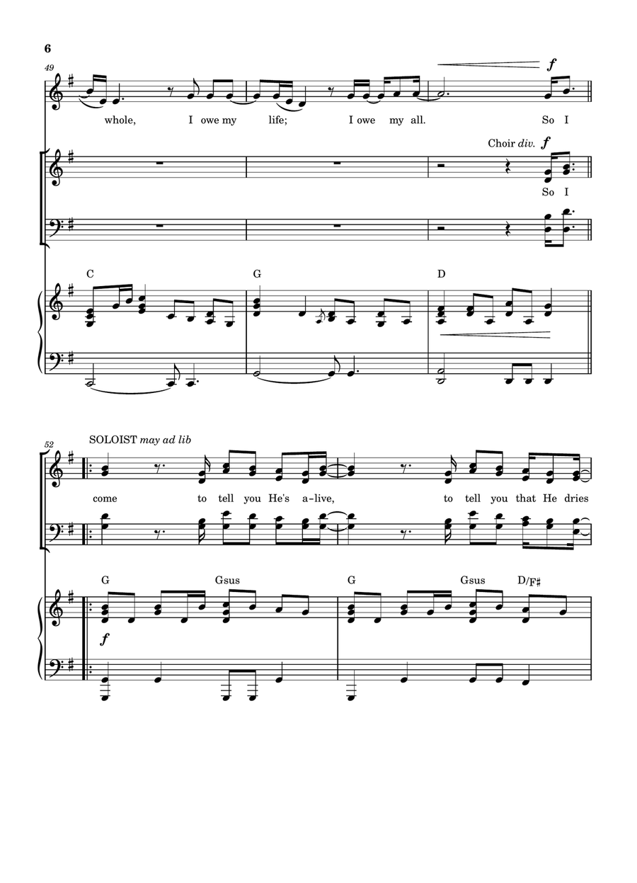 Goodness Of God Goodness Of God 4-Part scores gallery preview page 6