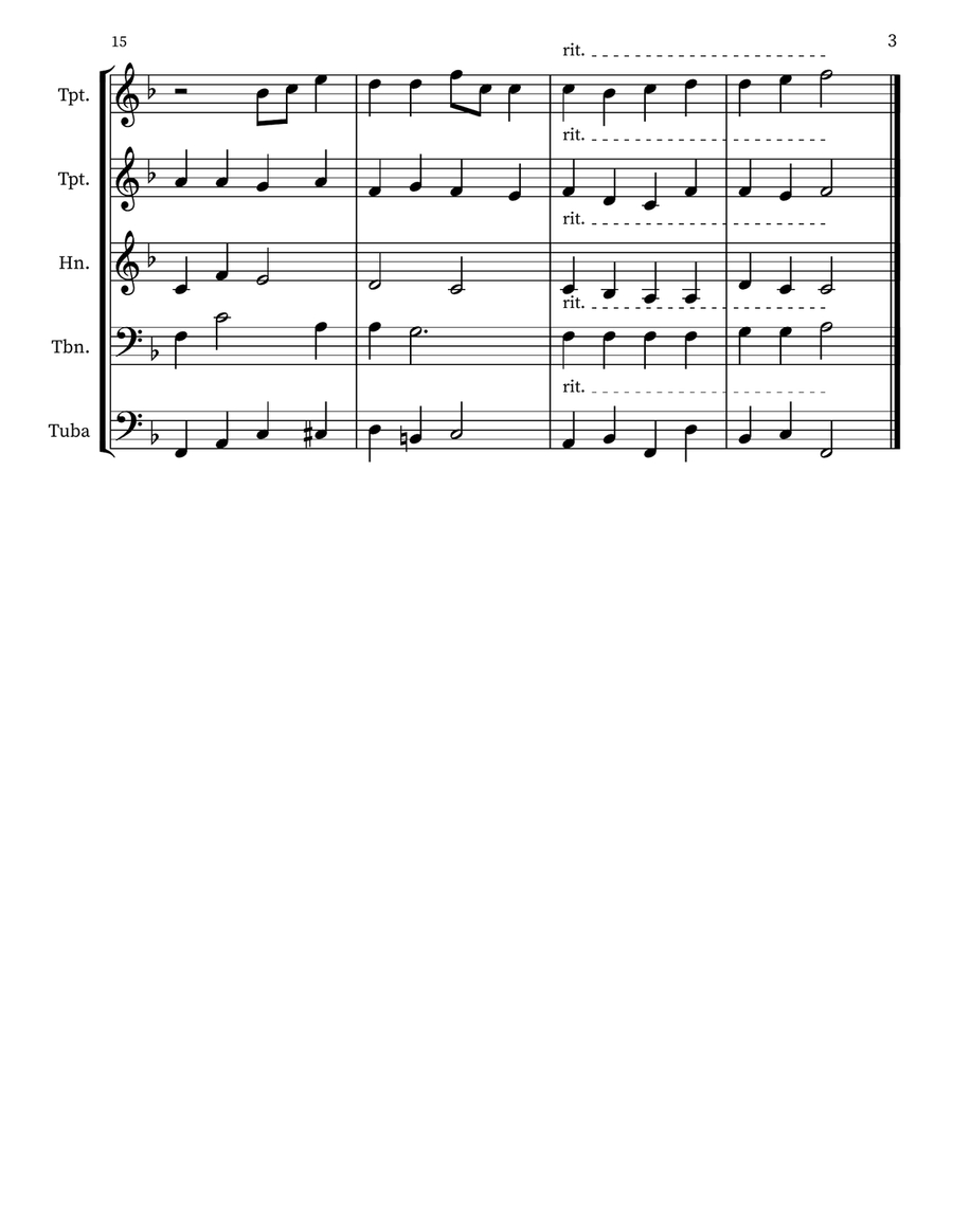 Hark! What Mean Those Holy Voices Small Ensemble scores gallery preview page 3