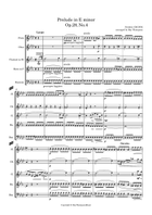 Chopin: Prelude No 4 in E Minor Op.28 No.4 - wind quintet Woodwind Quintet scores gallery preview page 3