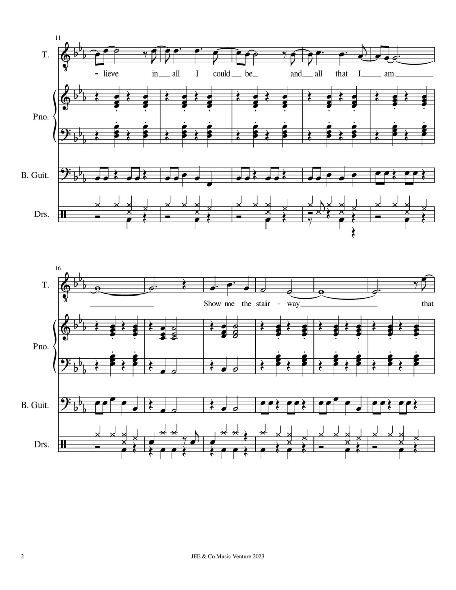 One Day At A Time One Day At A Time A Cappella scores gallery preview page 2