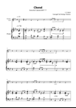 Choral from the Cantata BWV 77 (Solo Clarinet in Eb with Piano Accompaniment)