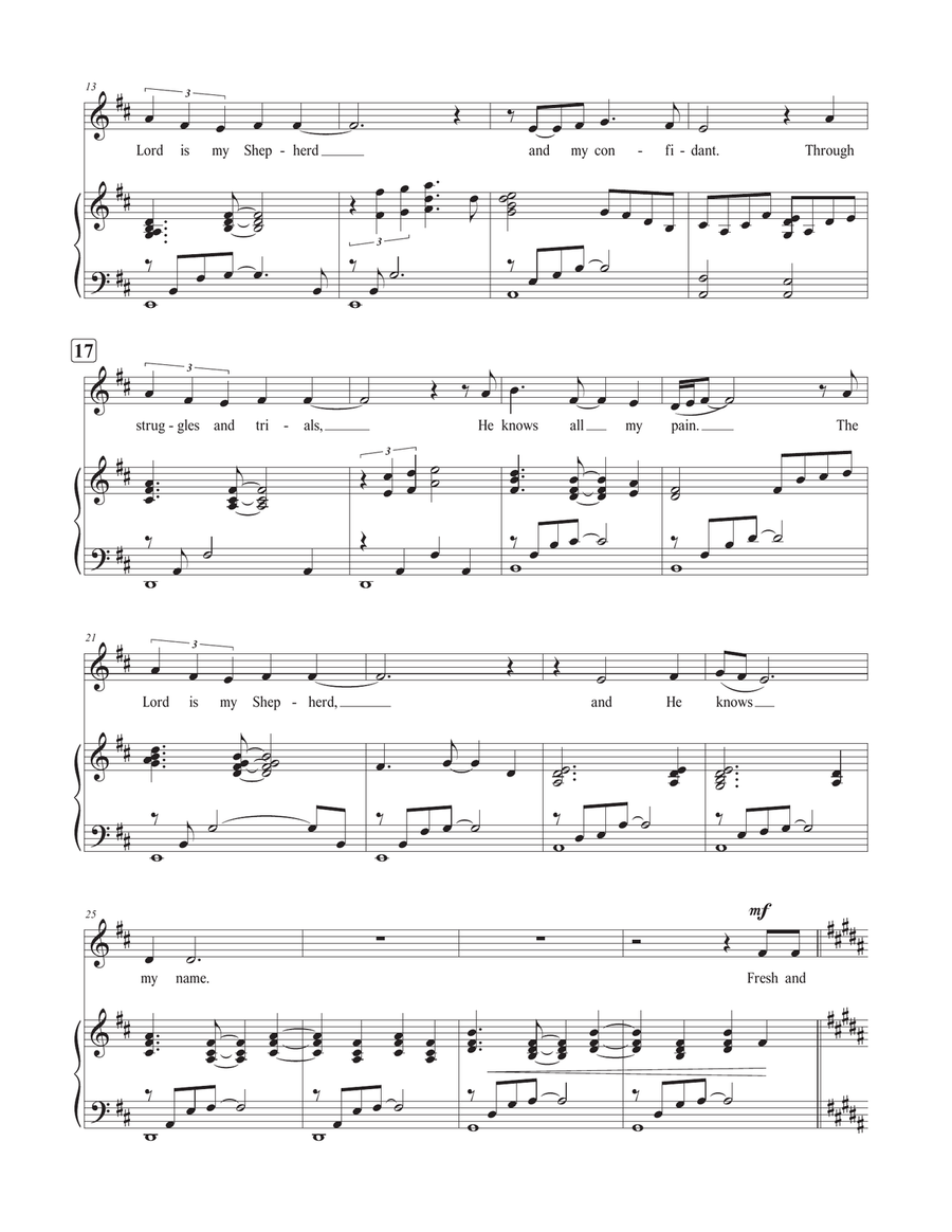 Psalm 23: The Lord is My Shepherd Voice scores gallery preview page 2