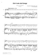 Scarlatti - Già il sole dal Gange - Voice and Piano - E Major Piano, Vocal scores gallery preview page 3