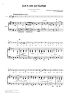 Scarlatti - Già il sole dal Gange - Voice and Piano - D Major Piano, Vocal scores gallery preview page 3