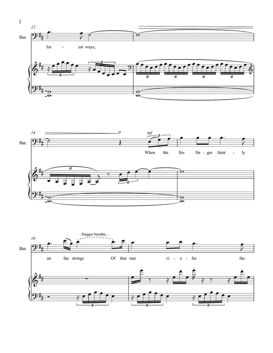 The Firs - unison baritone Unison Choir scores gallery preview page 2
