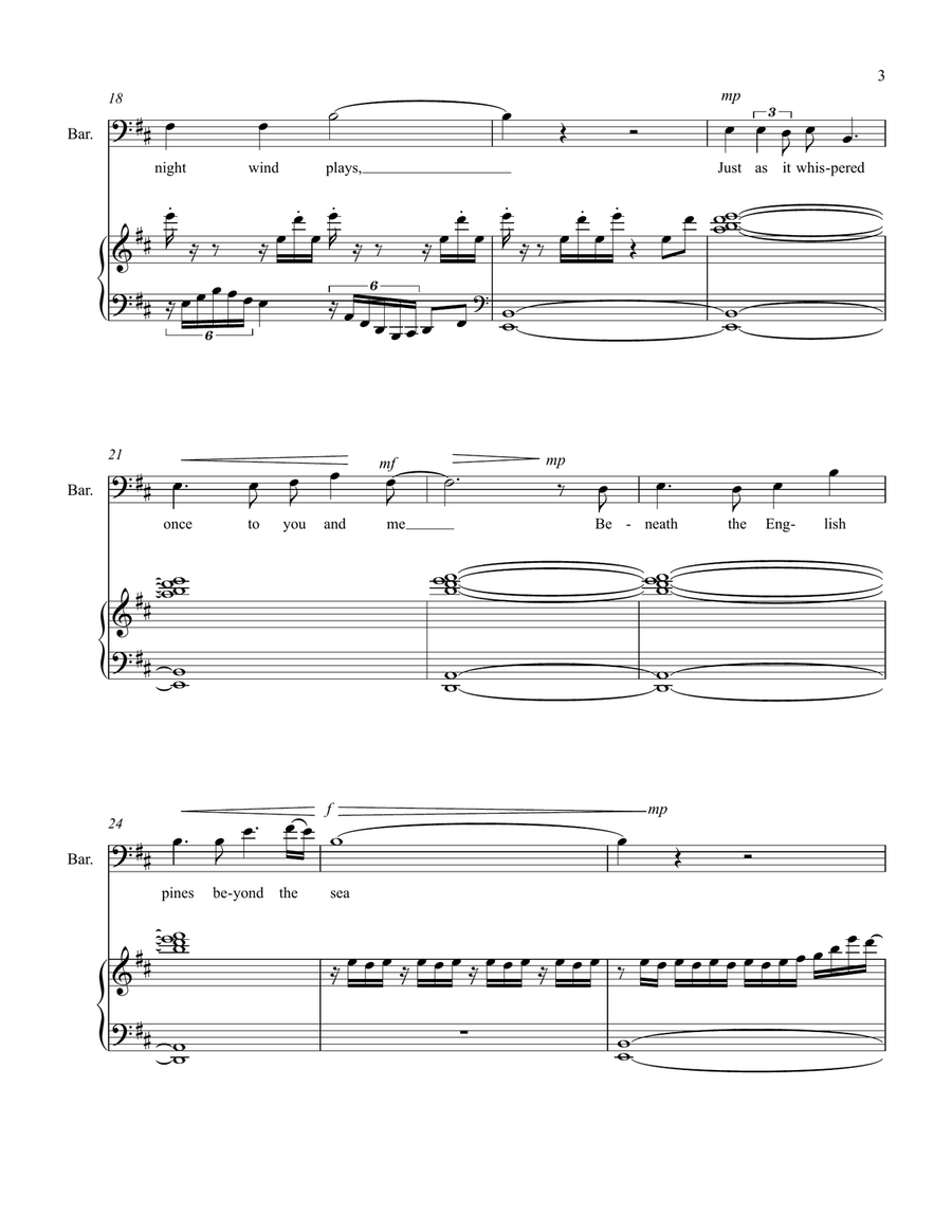 The Firs - unison baritone Unison Choir scores gallery preview page 3