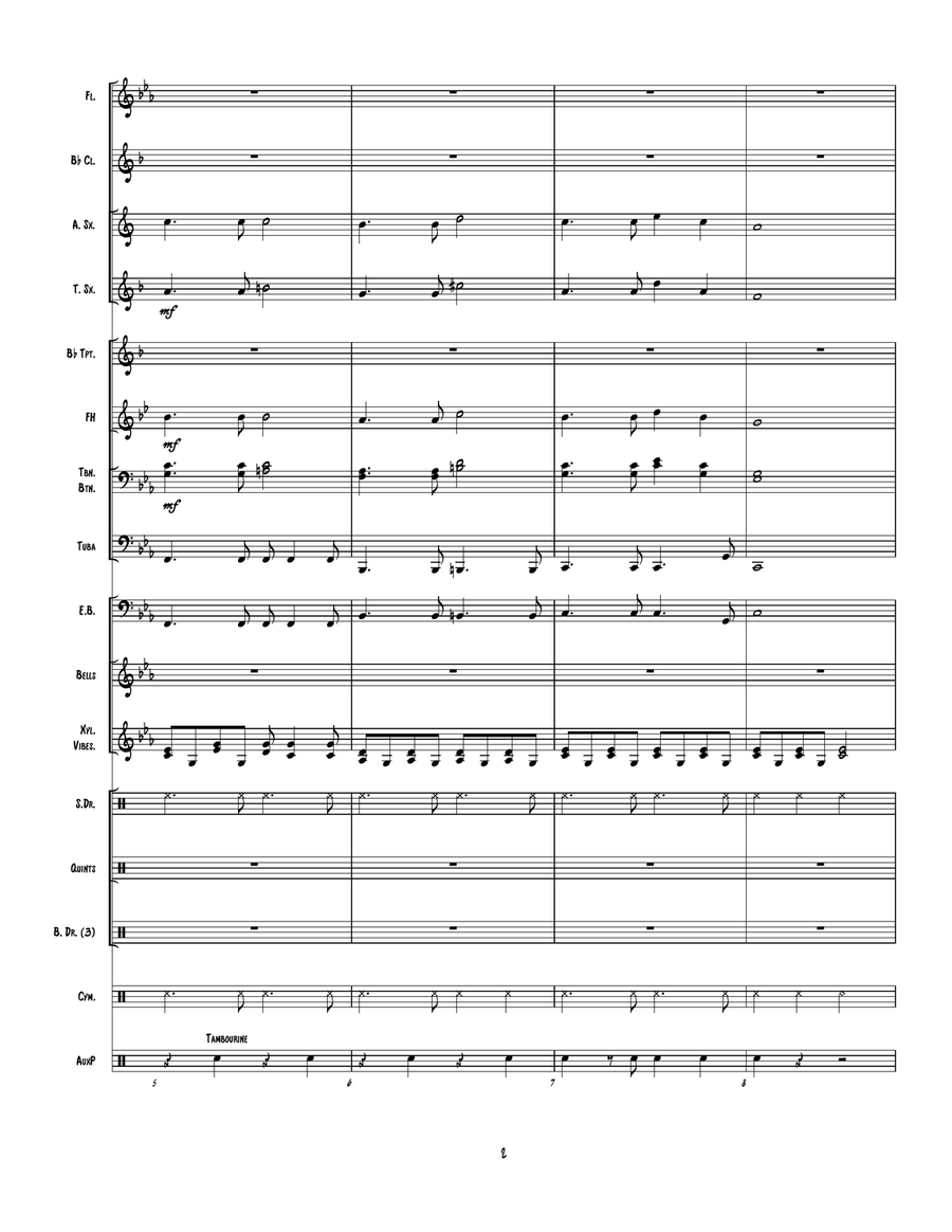 Dream On Dream On Marching Band scores gallery preview page 3