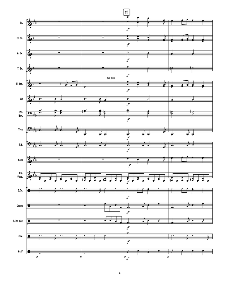 Dream On Dream On Marching Band scores gallery preview page 5