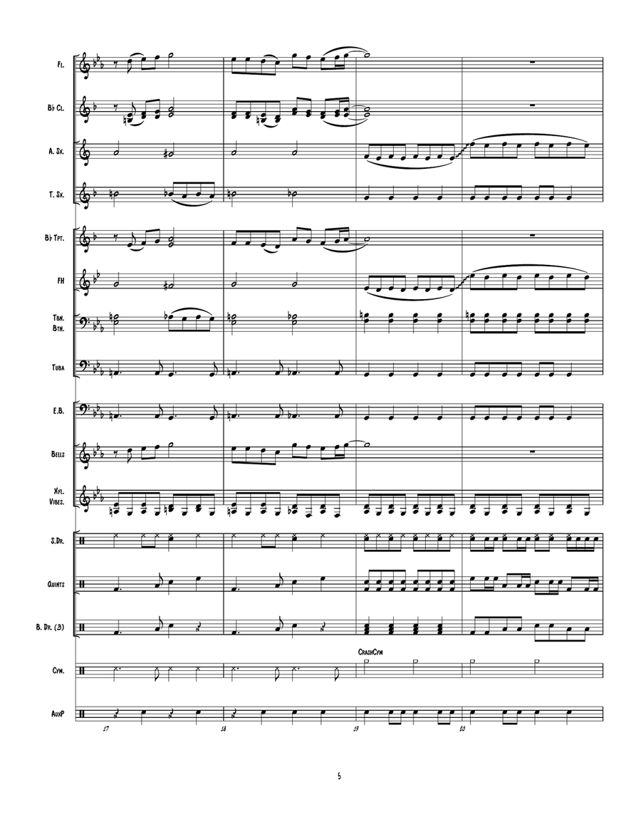 Dream On Dream On Marching Band scores gallery preview page 6