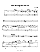 Der konig von thule, by Liszt, S.278, in g minor Piano, Vocal scores gallery preview page 3