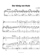 Der konig von thule, by Liszt, S.278, in b minor Piano, Vocal scores gallery preview page 3