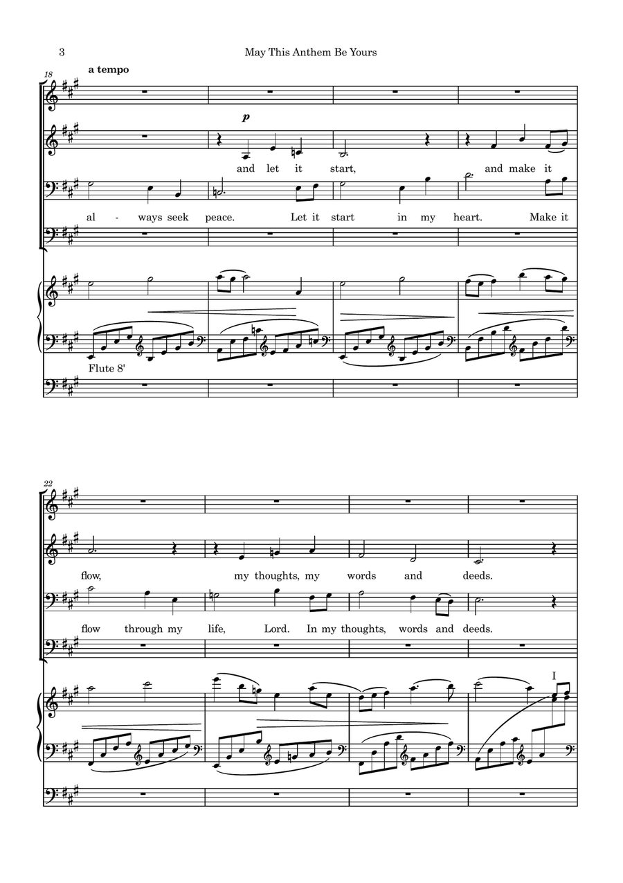 May This Anthem Be Yours May This Anthem Be Yours 4-Part scores gallery preview page 3
