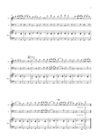 Ronde and Saltarello for Flute and Cello Duet Flute scores gallery preview page 3