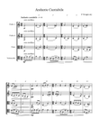 Andante Cantabile from String Quartet (in C Major) Cello Melody