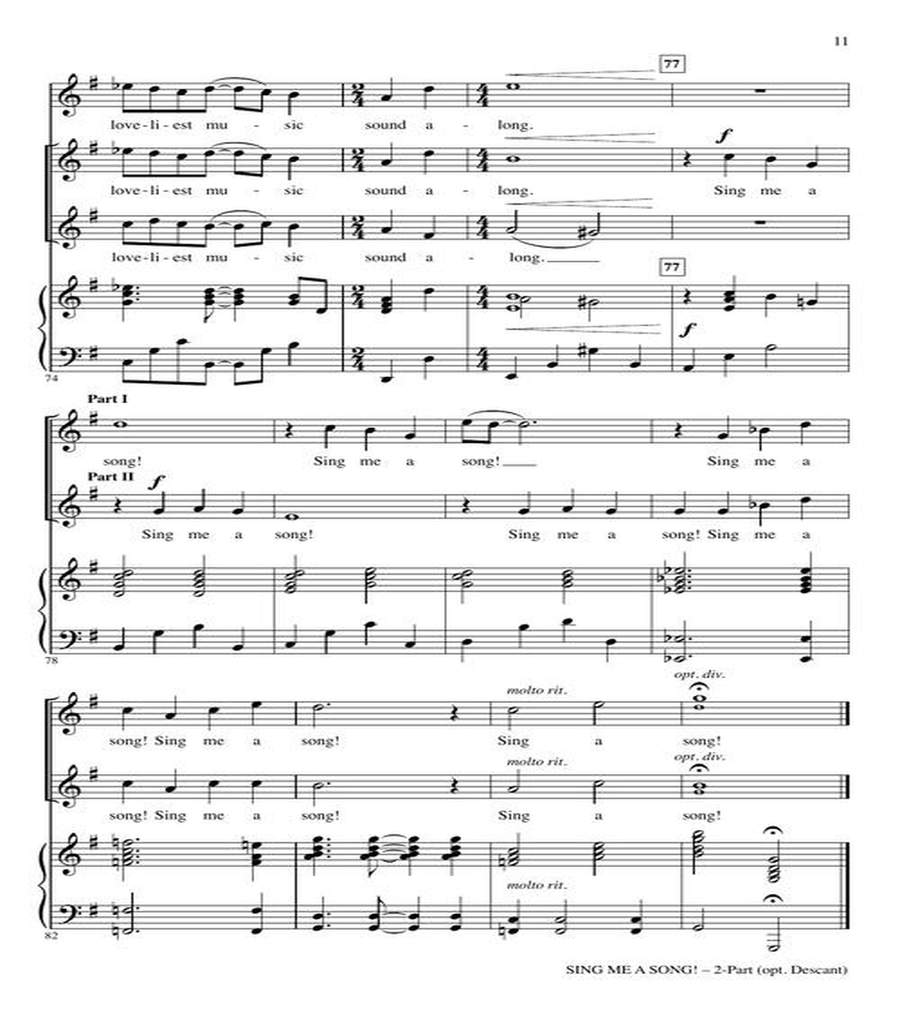 Sing Me a Song! Sing Me a Song! 2-Part scores gallery preview page 6