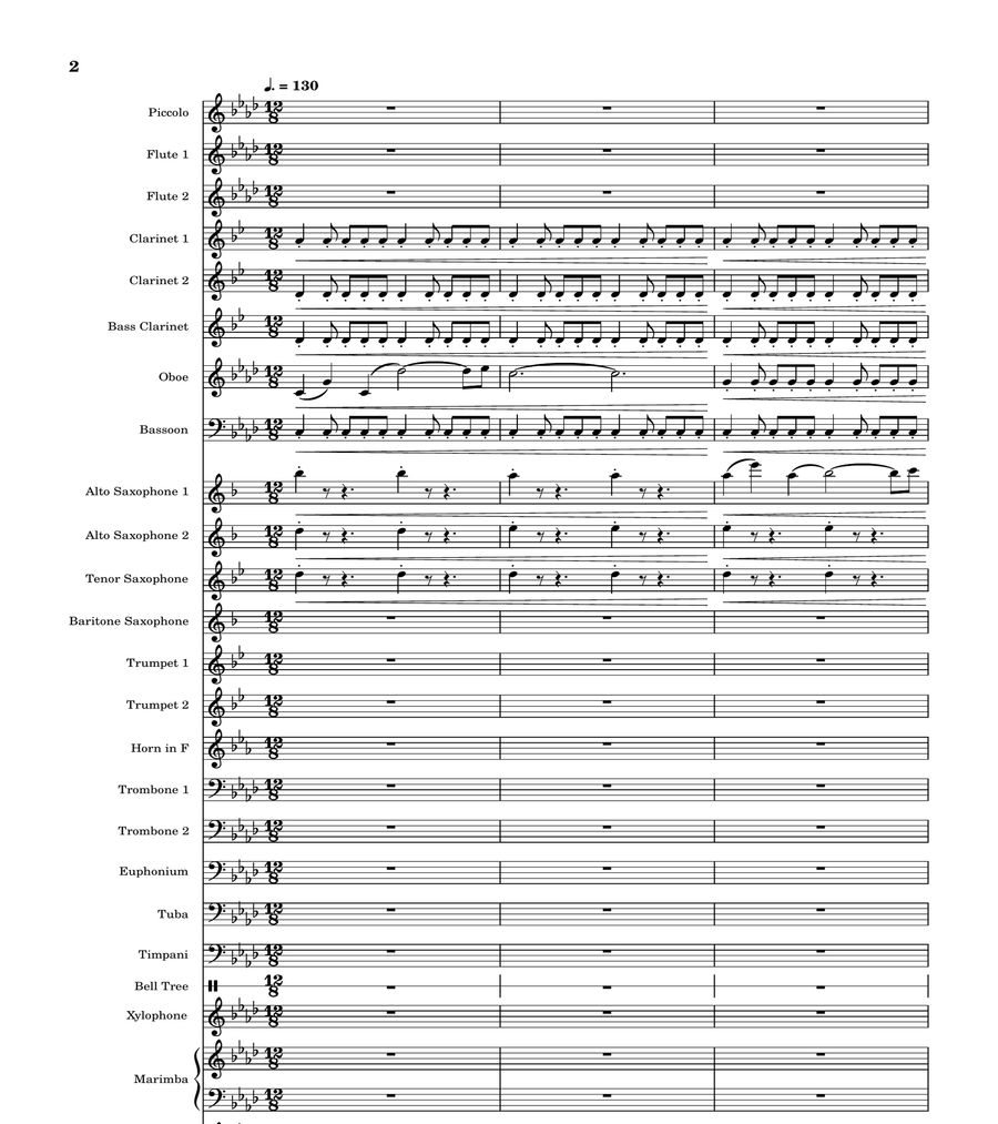 Spellcaster Concert Band scores gallery preview page 1