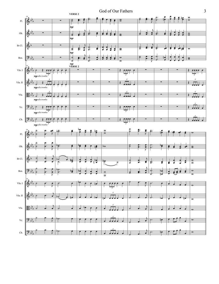 God of Our Fathers God of Our Fathers Full Orchestra scores gallery preview page 5