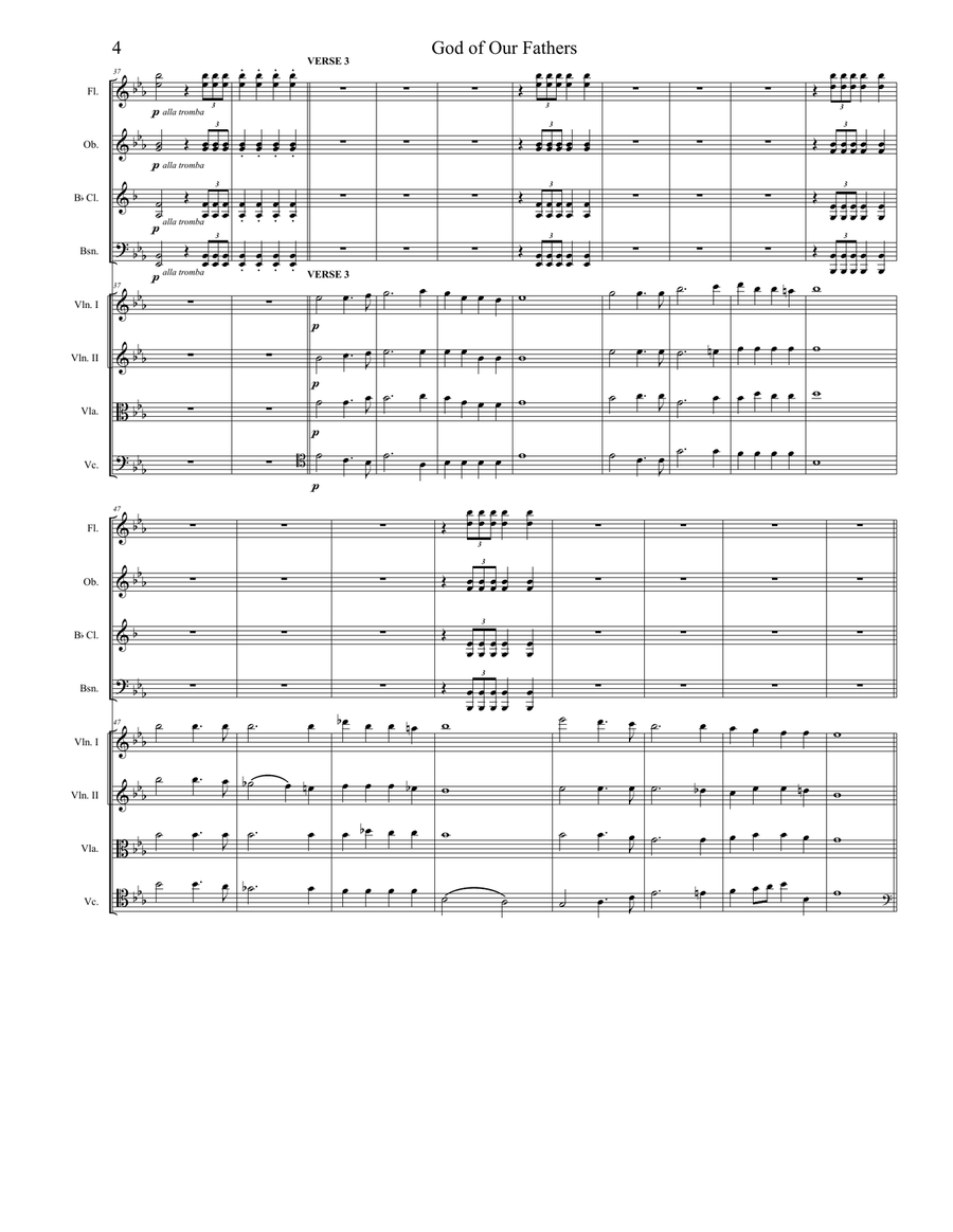 God of Our Fathers God of Our Fathers Full Orchestra scores gallery preview page 6