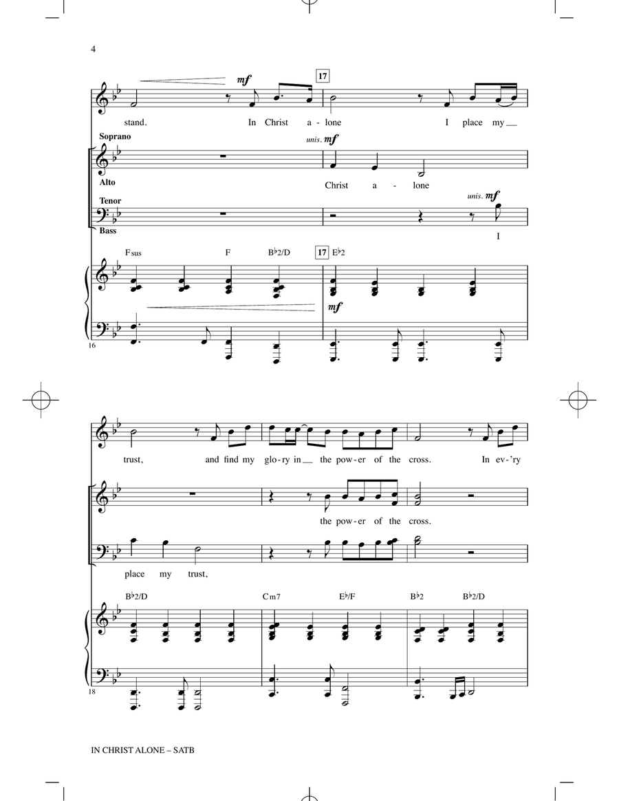In Christ Alone In Christ Alone 4-Part scores gallery preview page 3