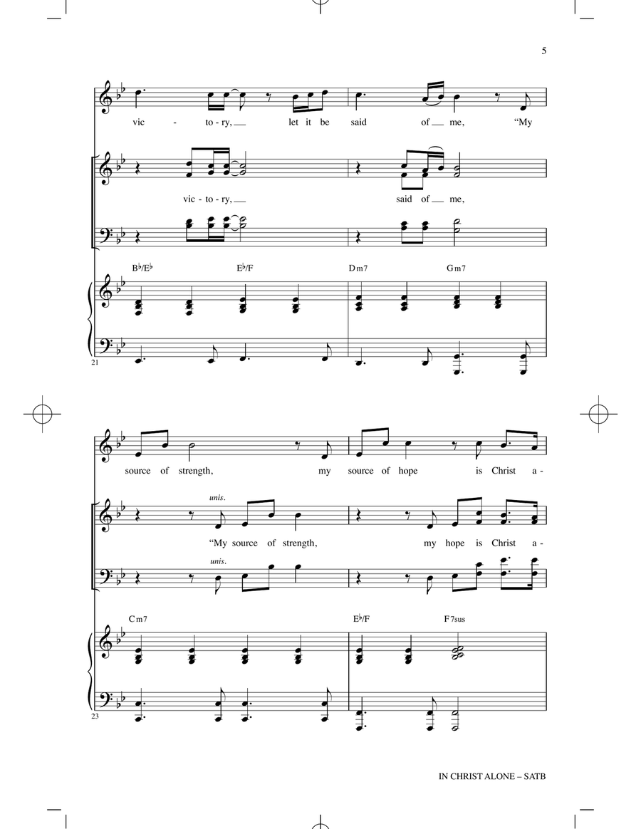 In Christ Alone In Christ Alone 4-Part scores gallery preview page 4