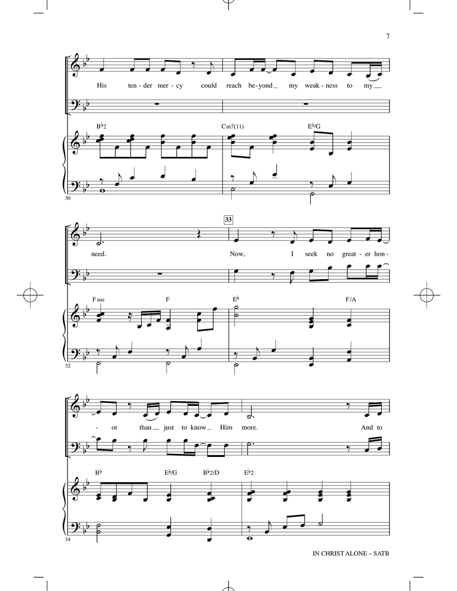 In Christ Alone In Christ Alone 4-Part scores gallery preview page 6